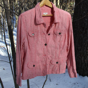 Petite button-down jacket - 100% Linen